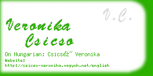 veronika csicso business card